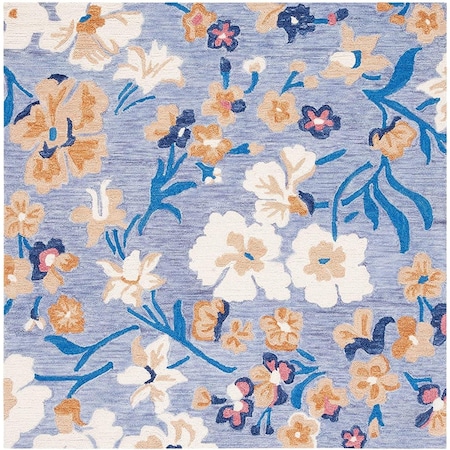 Safavieh 6 x 6 ft. Jardin Square Area Rug Blue & Ivory JAR153M-6SQ